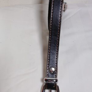 Cinturón Negro Vaqueta